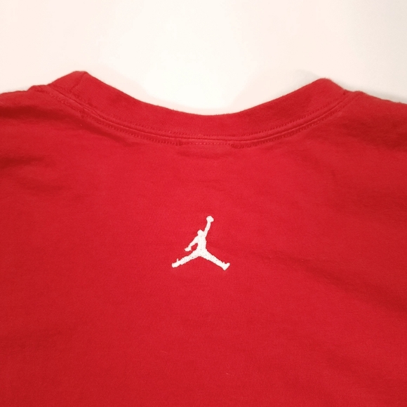 Vtg Air Jordan III 3 Spike Lee Mars Blackmon Graphic Tee Red Mens XL Small Hole - Picture 12 of 14